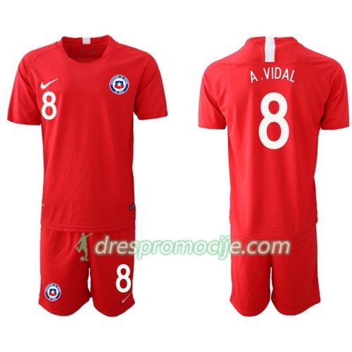 Čile Dres A. VIDAL 8 Dječji Domaći 2018/19 Kratkih Rukava Čile Dres A. VIDAL 8 Dječji Domaći 2018/19 Kratkih Rukava